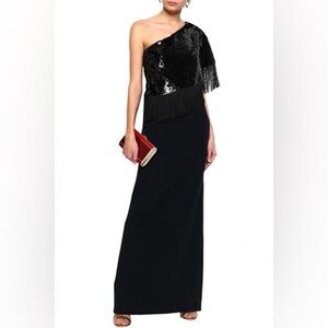 Sachin + Babi Kezia one-shoulder gown NWT